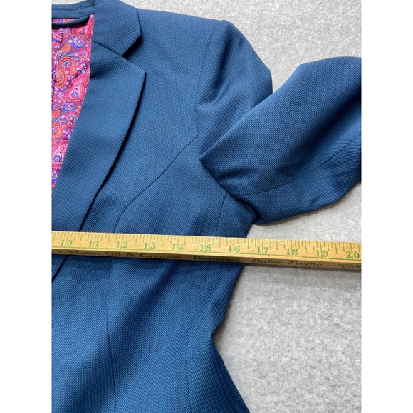 Jessica Altman Womens Blazer Gray Wool Blend Office Career Single Button‎ Lined - Picture 4 of 10